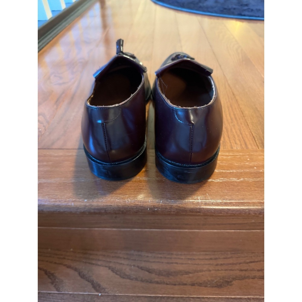 Bostonian Classics First Flex Burgundy Leather Tassel Kiltie Loafers 12W - Picture 11 of 11
